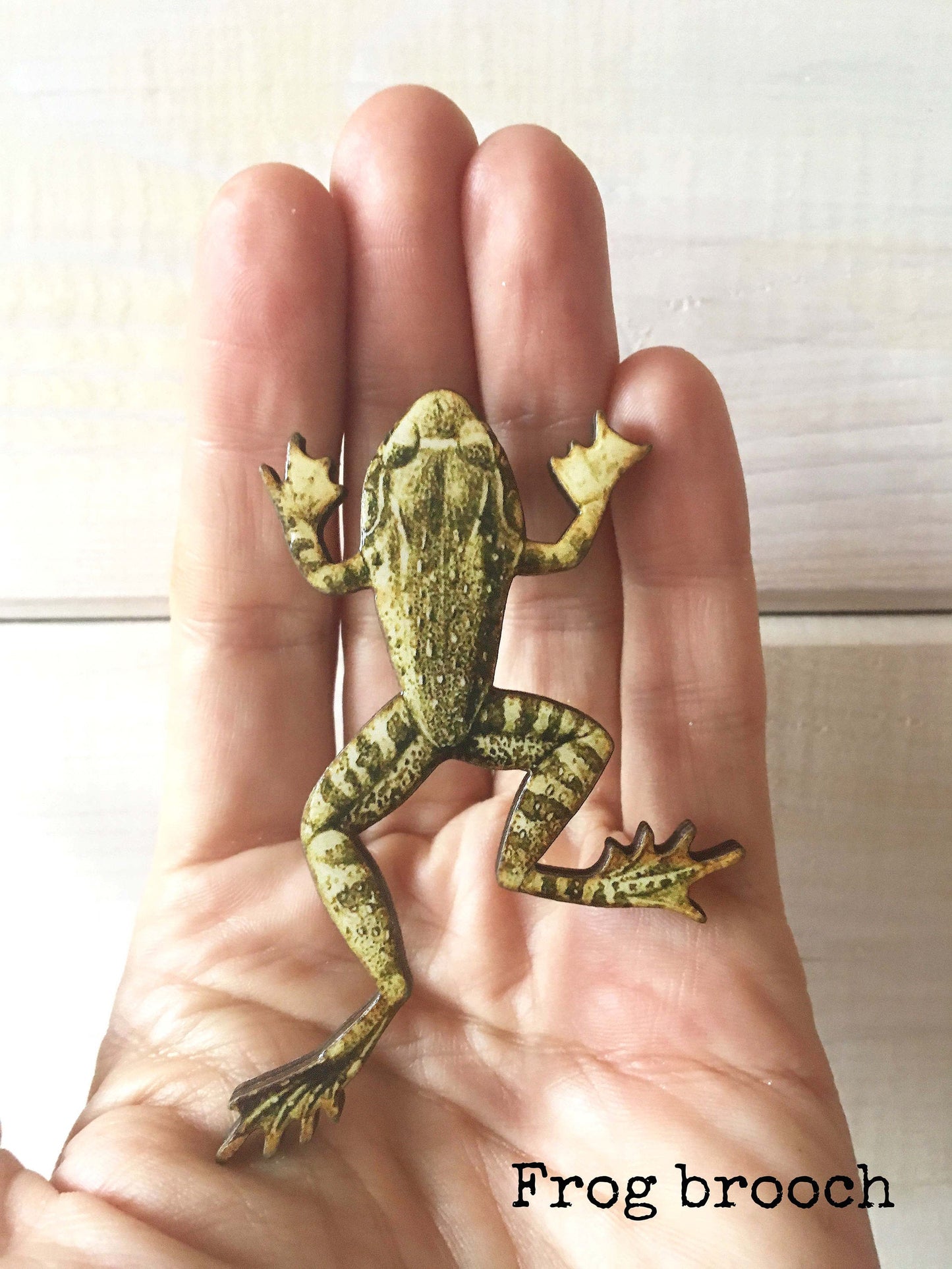 Frog necklace or frog brooch
