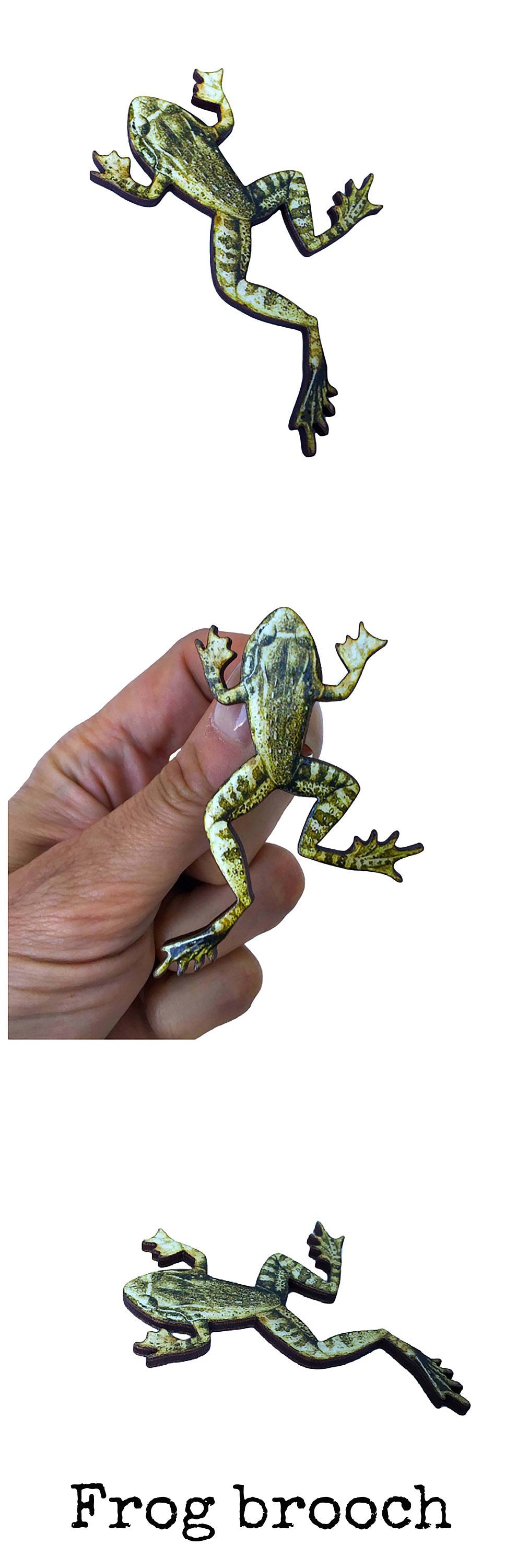 Frog necklace or frog brooch