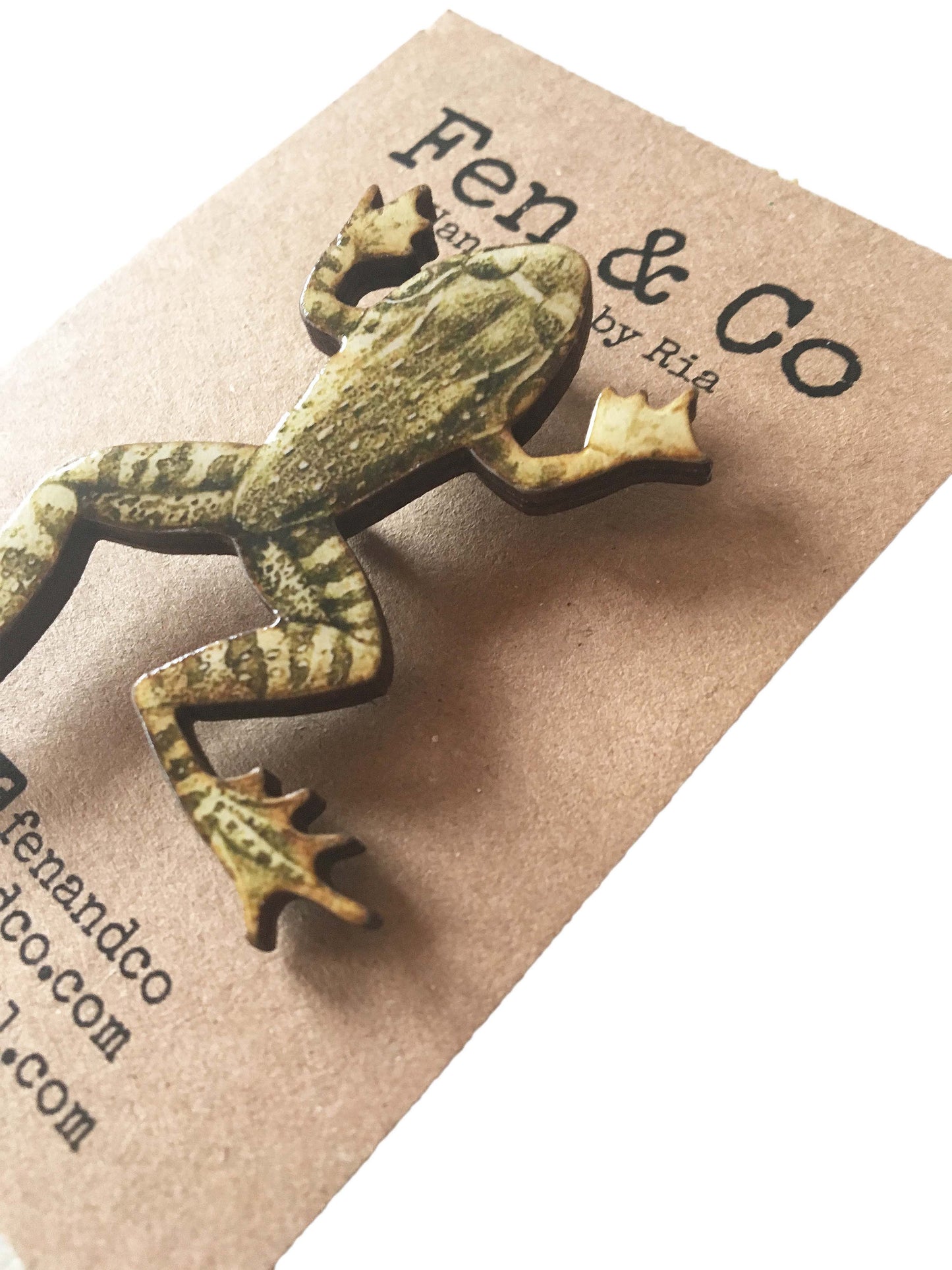 Frog necklace or frog brooch
