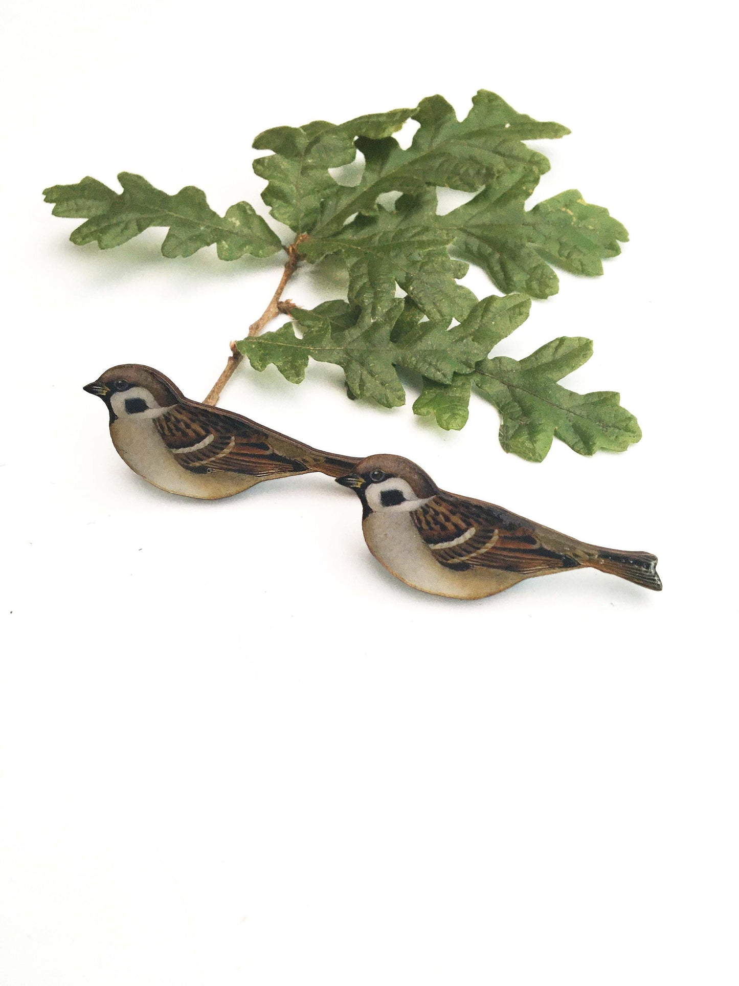 House Sparrow necklace or brooch