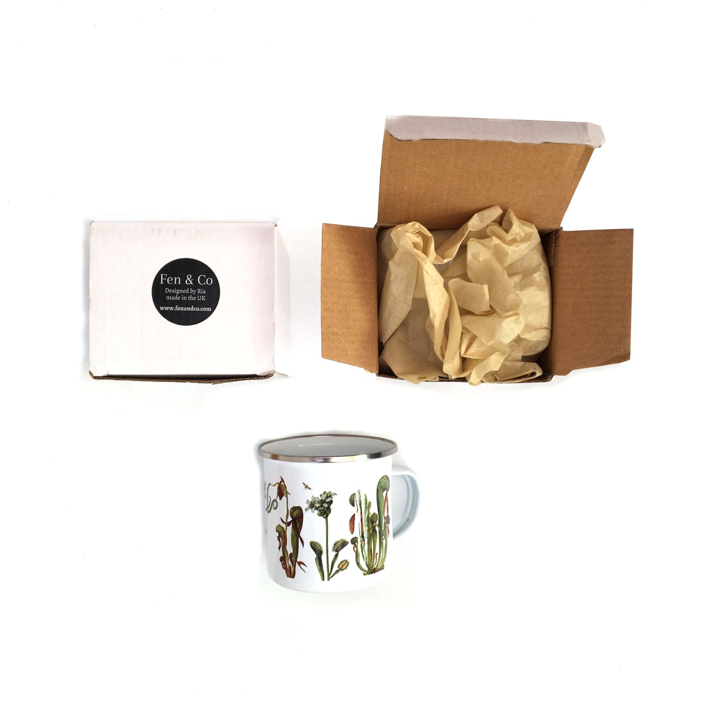 Budgie enamel mug