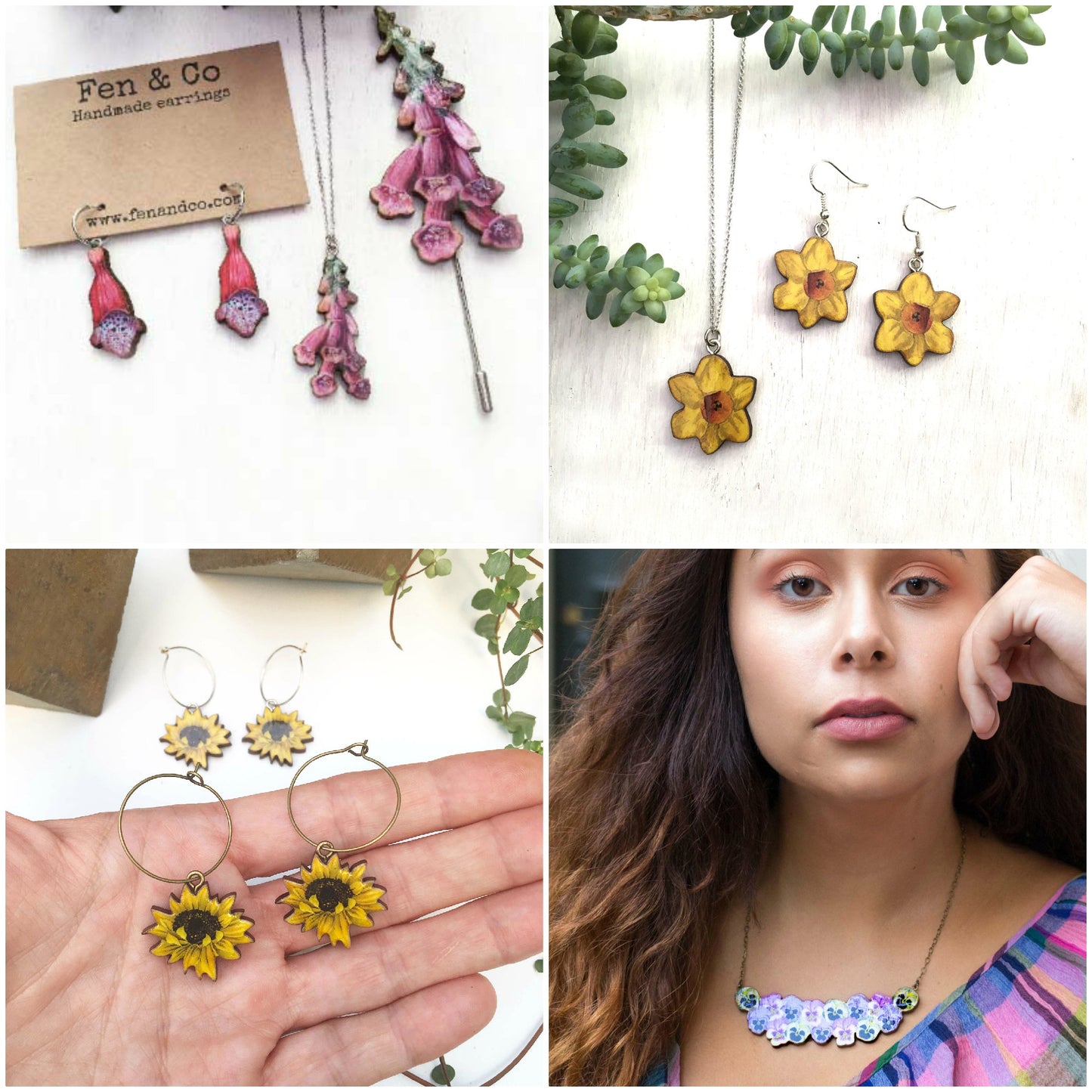 Fritillary earrings