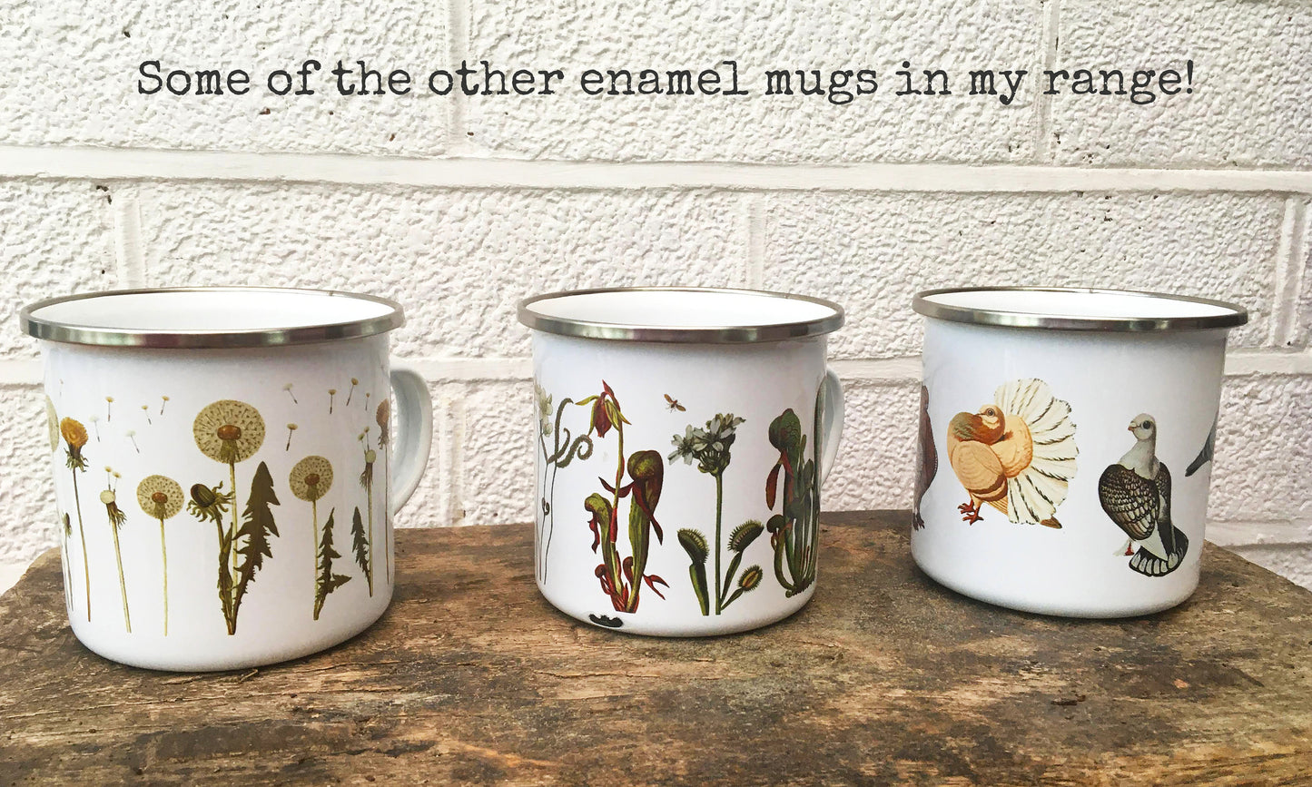 Fern enamel mug