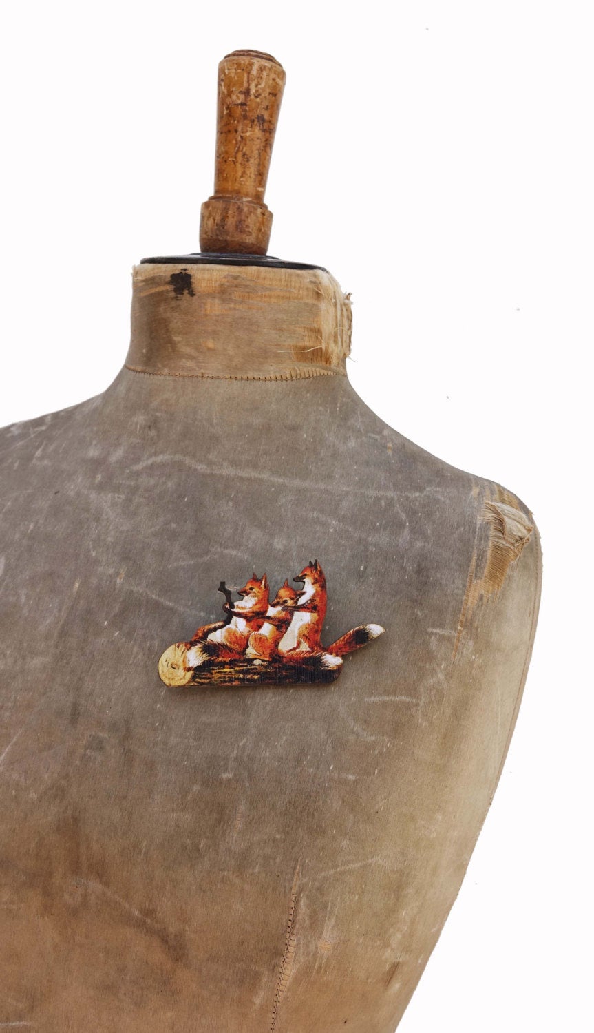 Fox brooch
