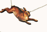 Large hare necklace