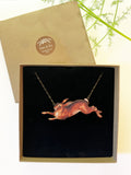 Large hare necklace
