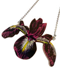 Purple Iris necklace