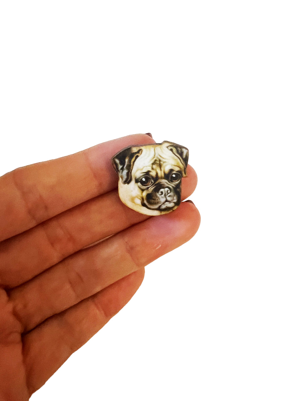 Pug collar pins or single Pug pin