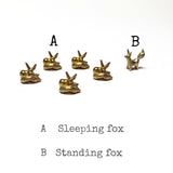 Miniature bronze fox