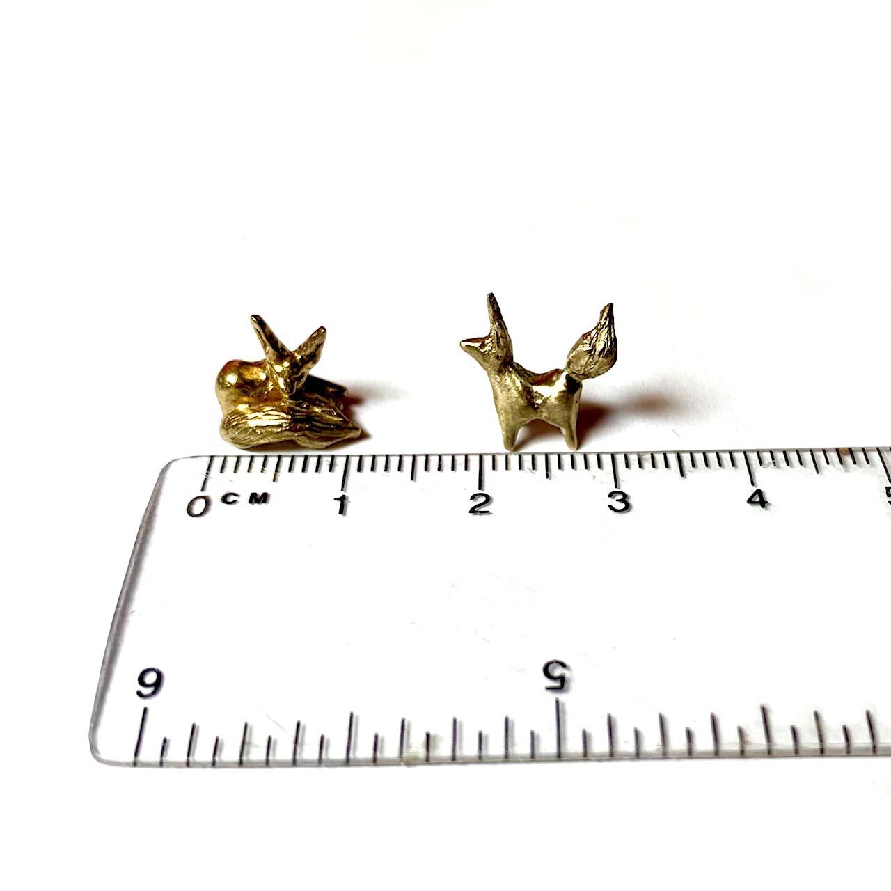 Miniature bronze fox