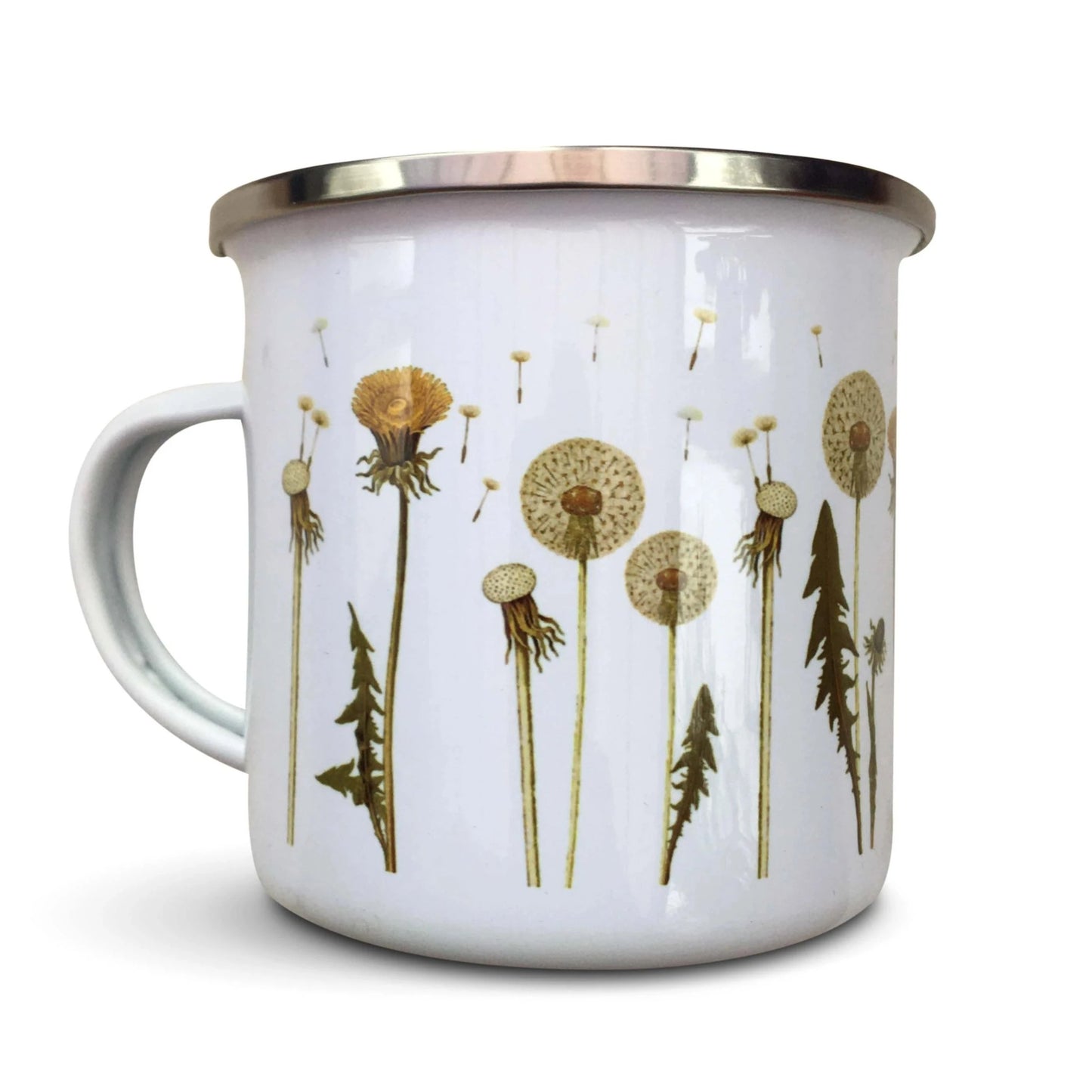 Dandelion enamel mug