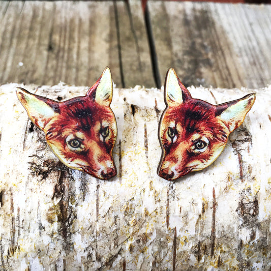 Fox collar pins