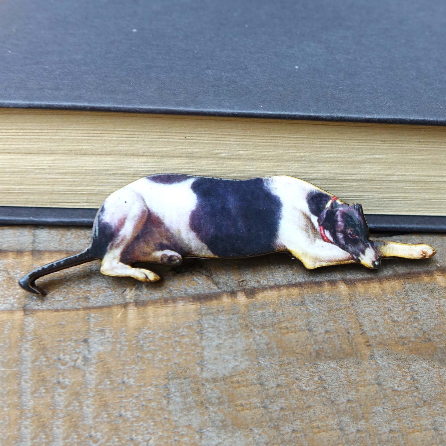 Greyhound Whippet brooch