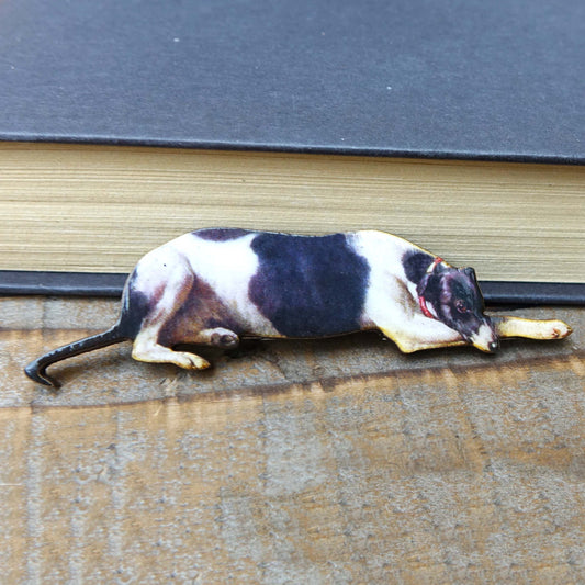 Greyhound Whippet brooch