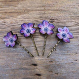 Pansy hairpin