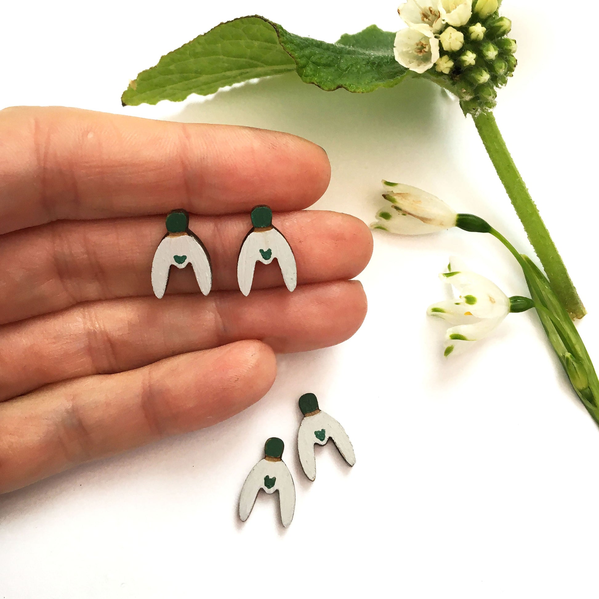 Snowdrop earrings