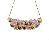Pansy necklace
