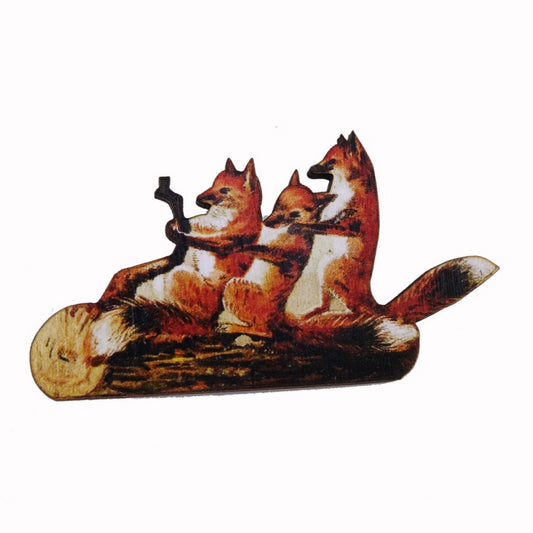 Fox brooch