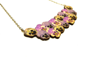 Pansy necklace