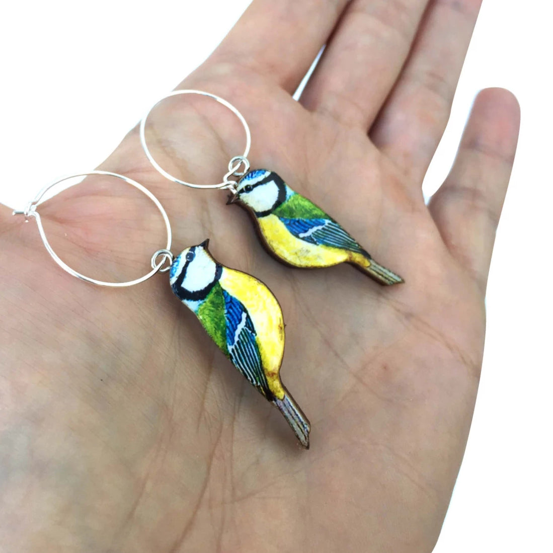 Blue Tit earrings