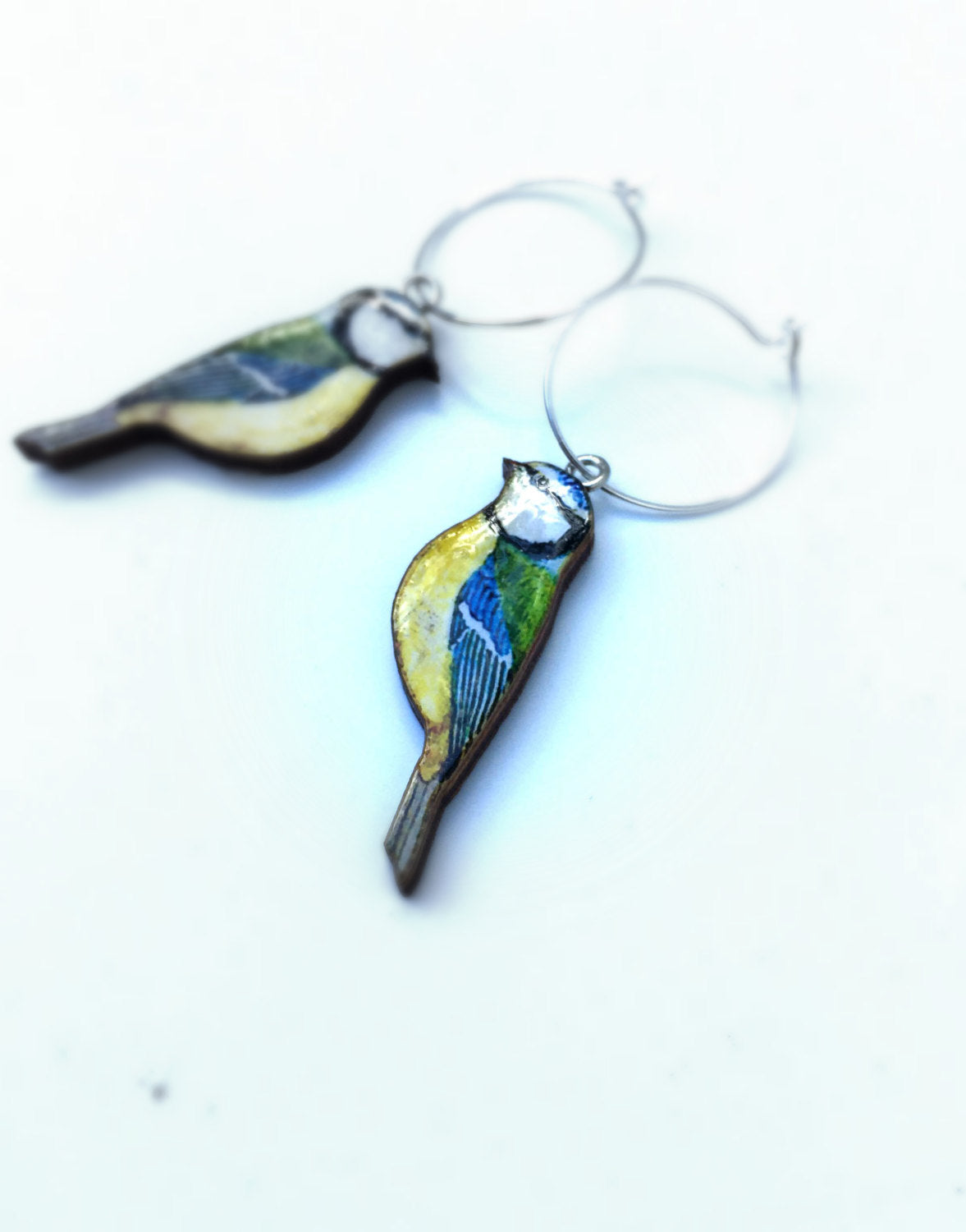 Blue Tit earrings