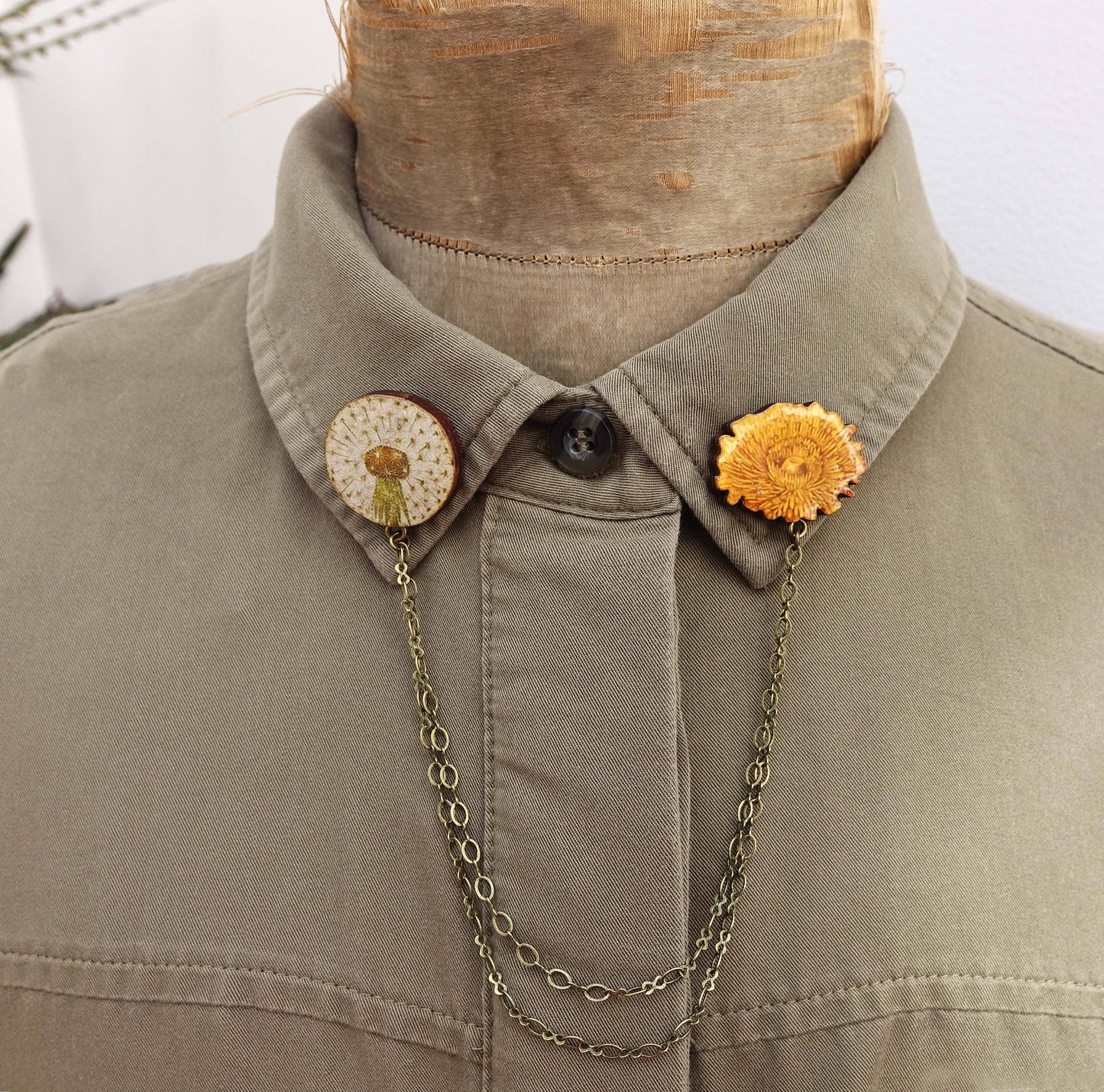 Dandelion lapel pins
