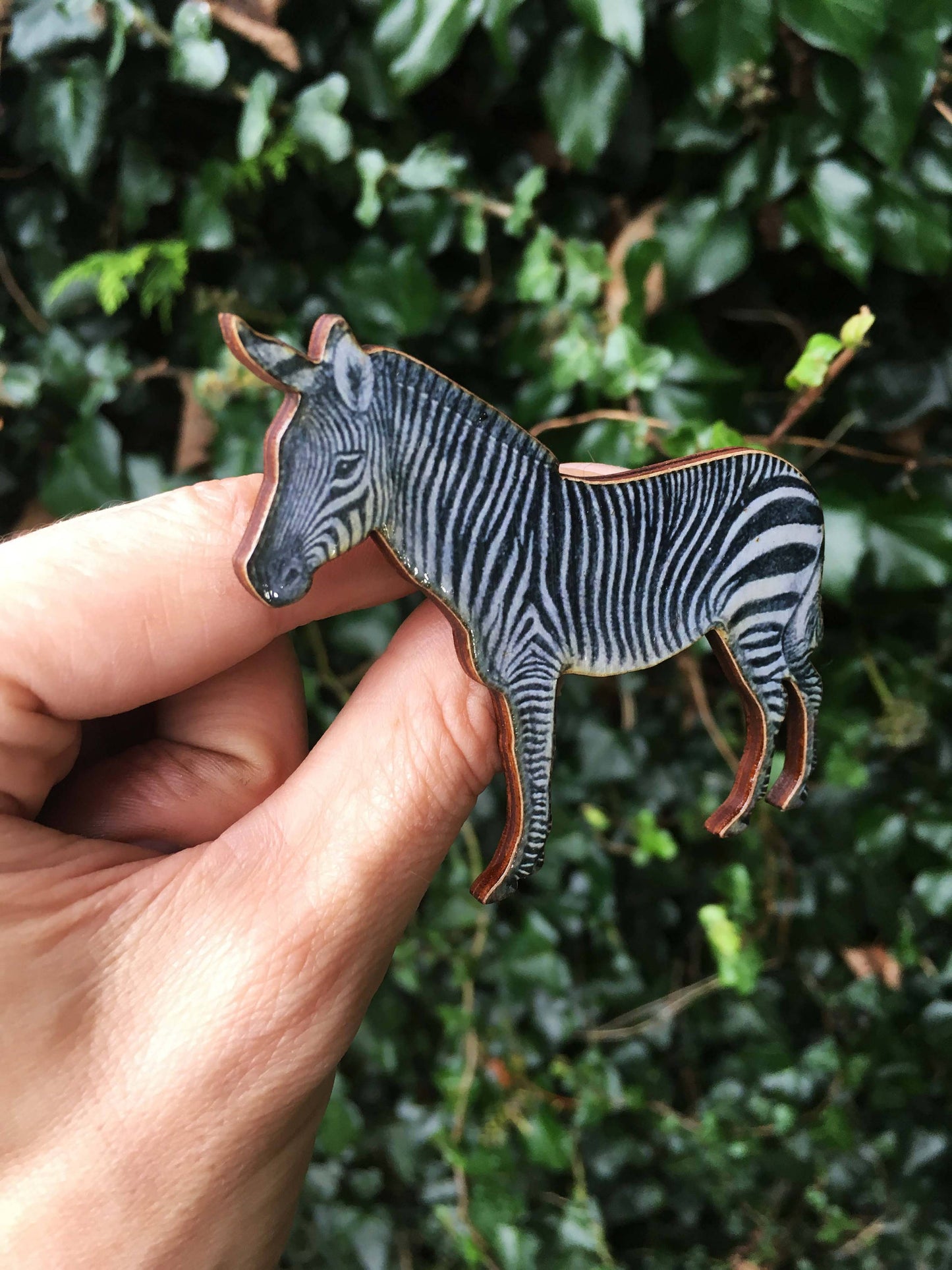 Zebra brooch