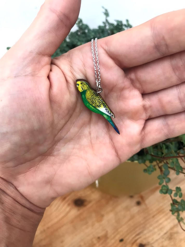 Budgie earrings