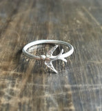 Eco silver Bee ring