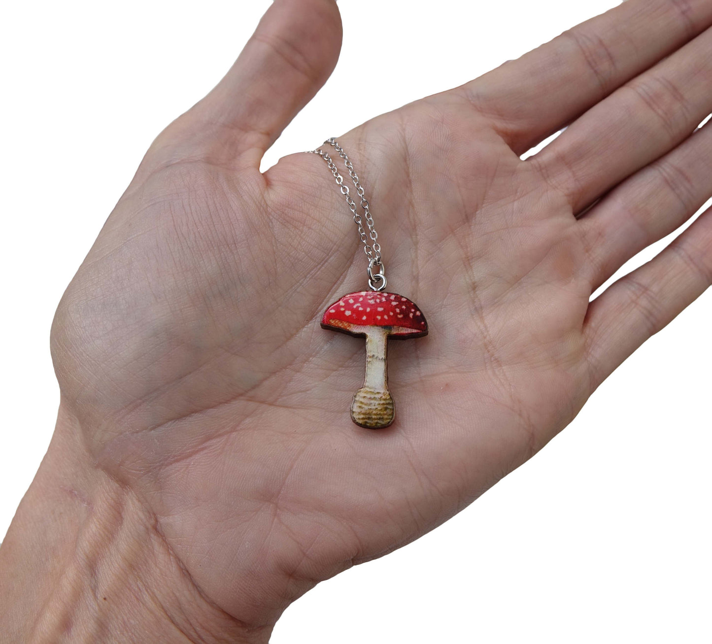 Fairy mushroom necklace