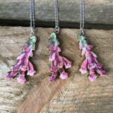 Pink Foxglove necklace