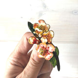 Apple blossom brooch