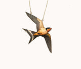 Flying swallow necklace