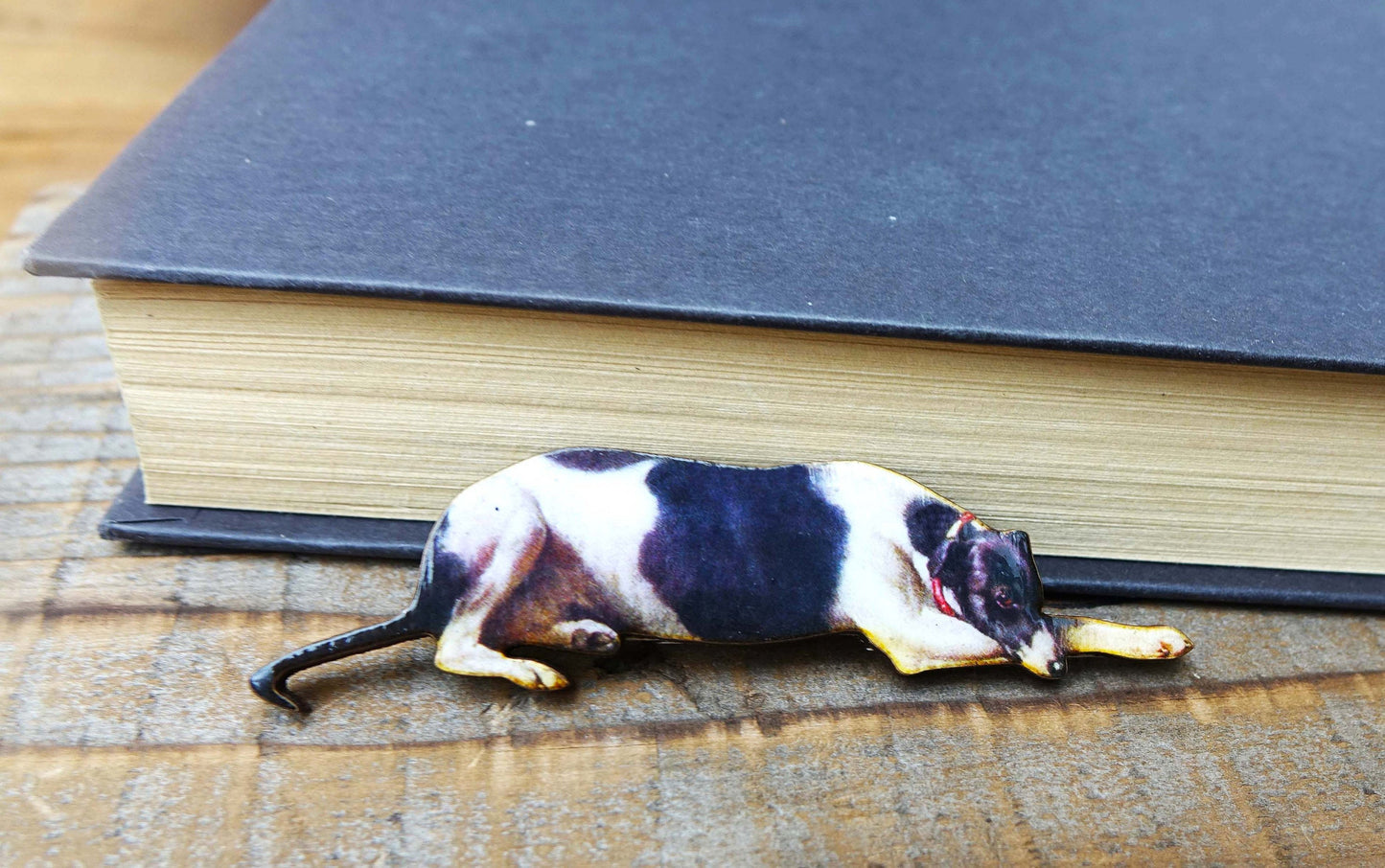 Greyhound Whippet brooch