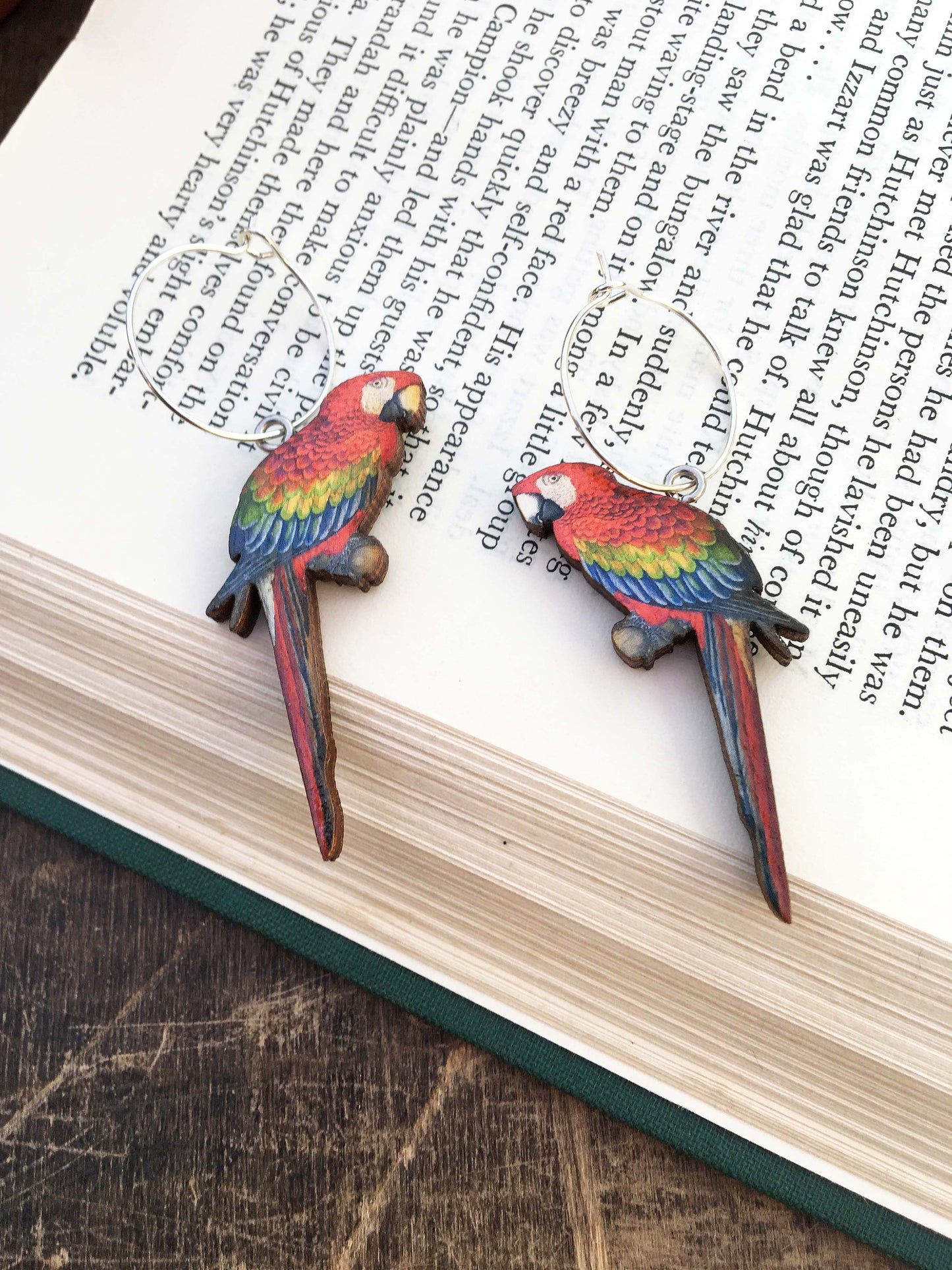 Macaw earrings