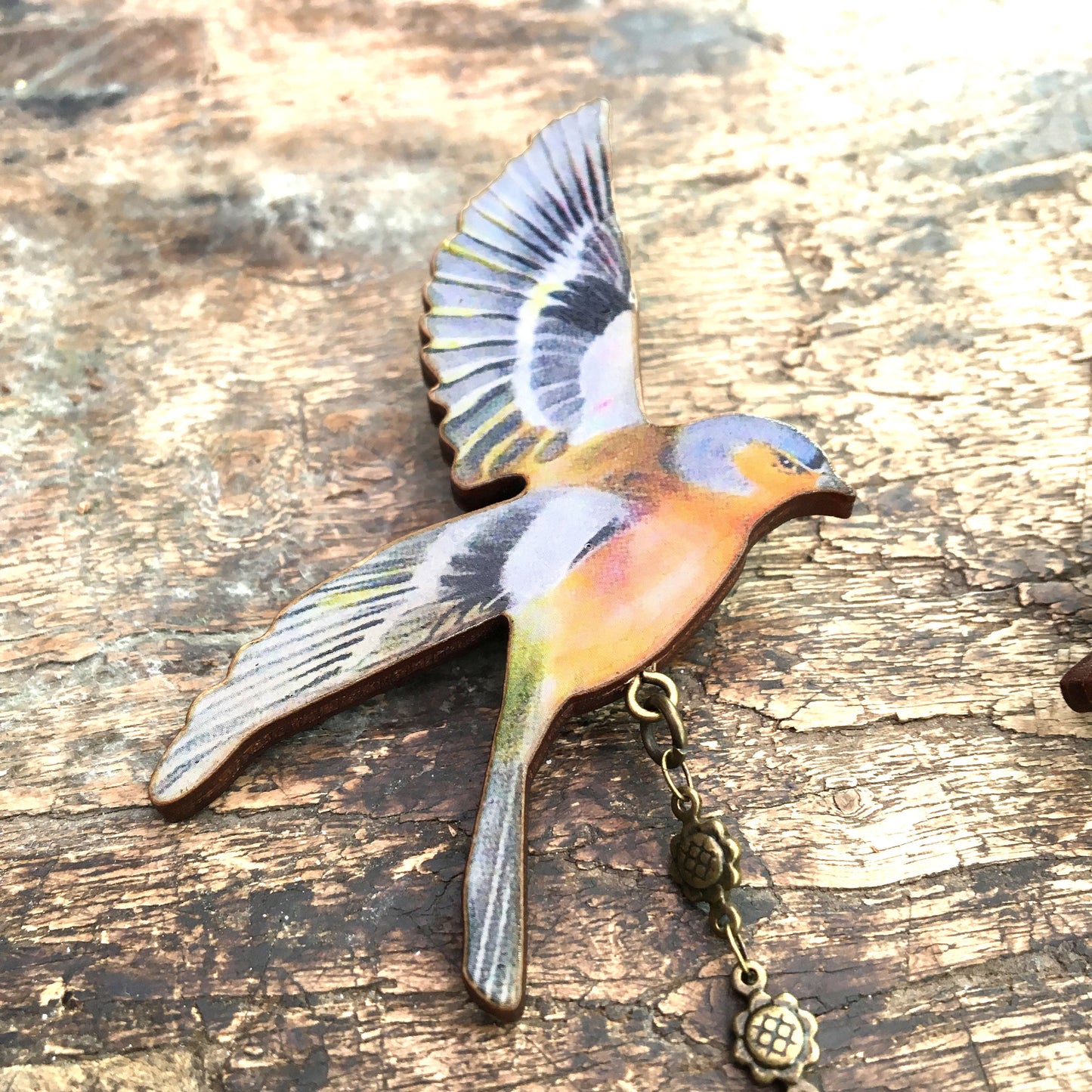 Large bird brooch