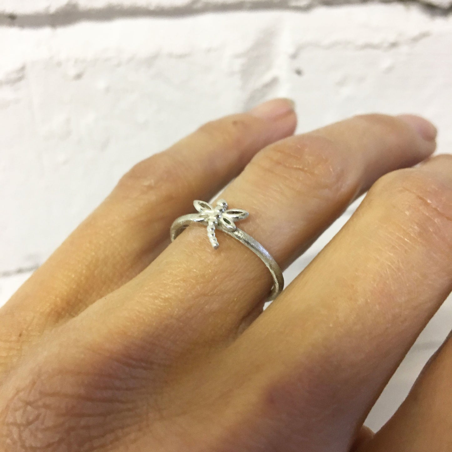 Eco silver Dragonfly ring