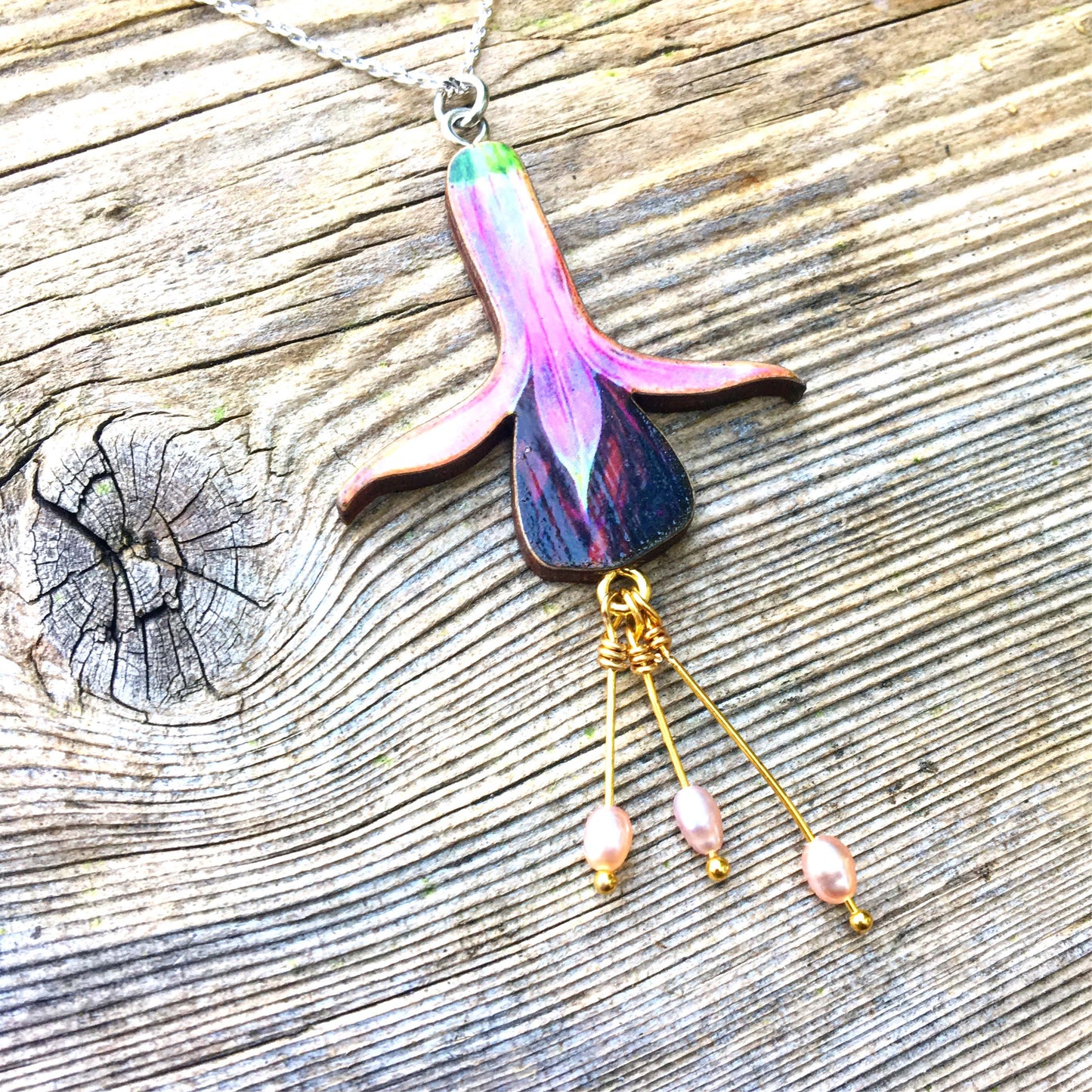 Fuchsia earrings