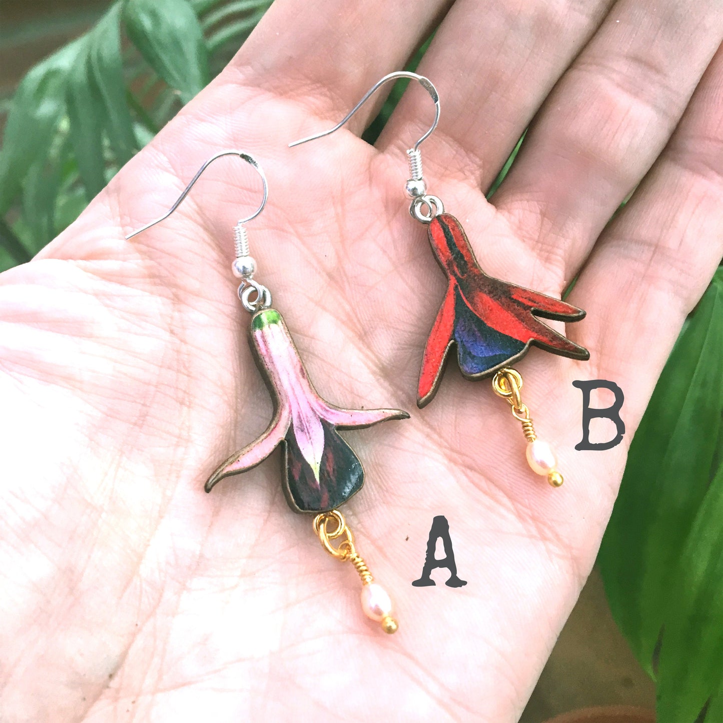 Fuchsia earrings