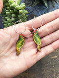 Woodpecker earrings