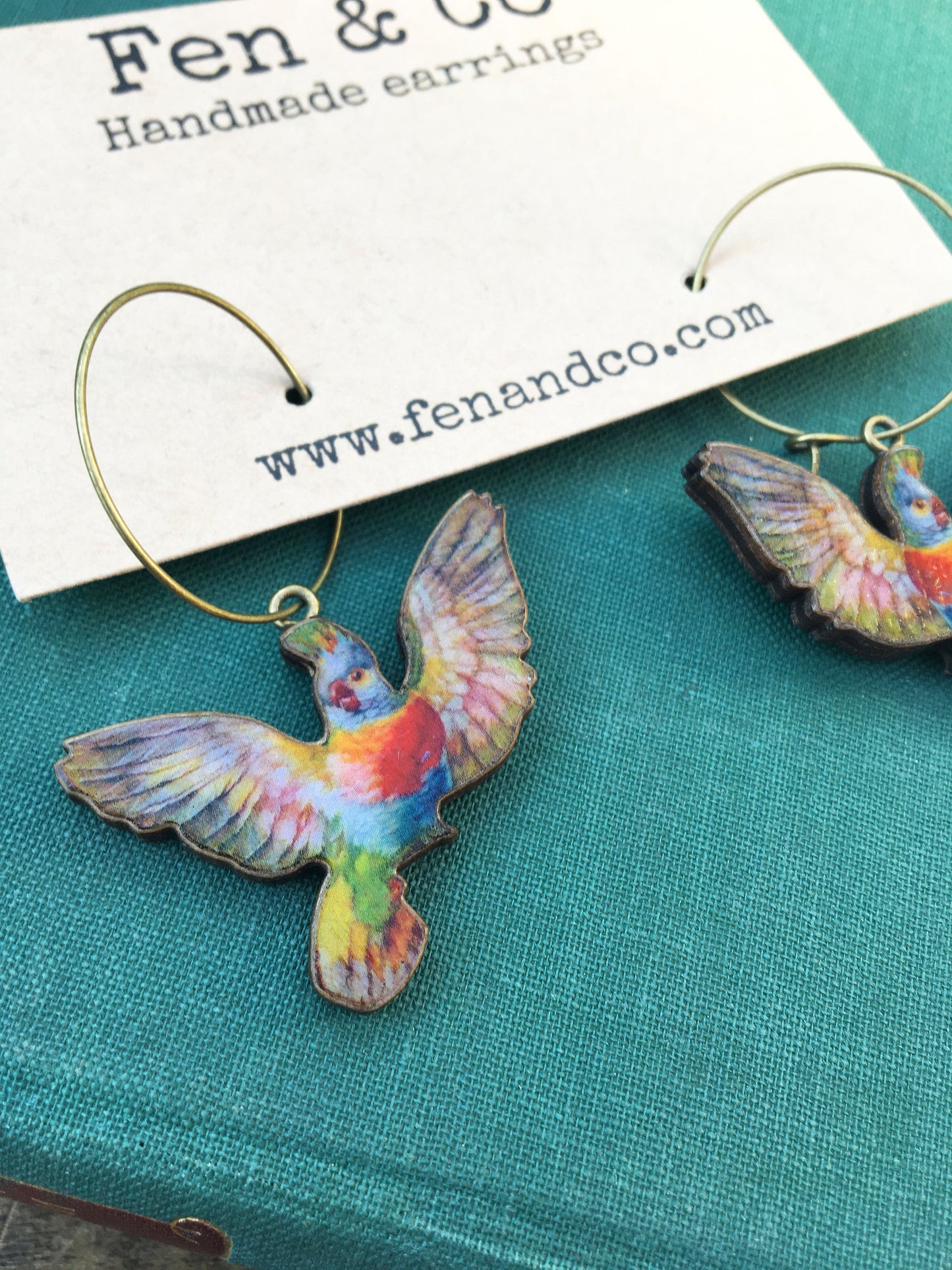 Pink Cockatoo earrings