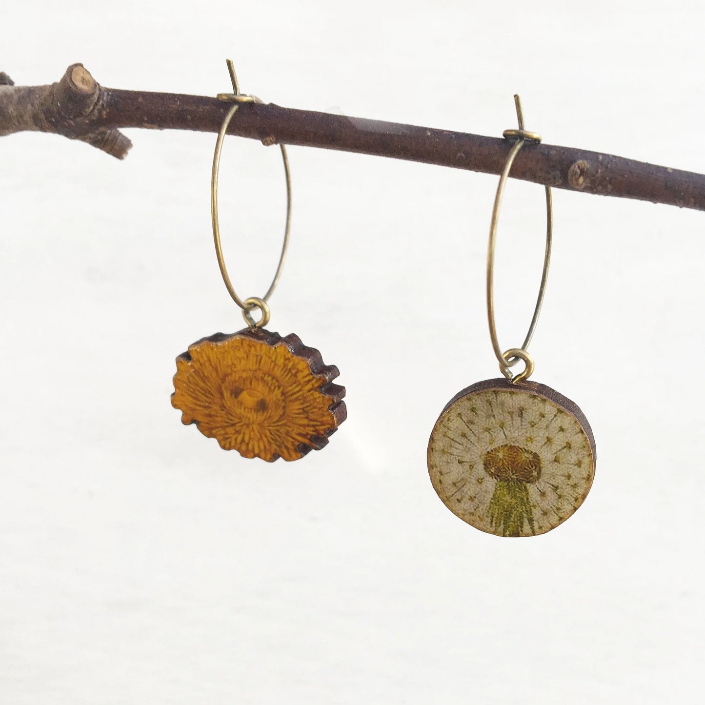 Dandelion earrings