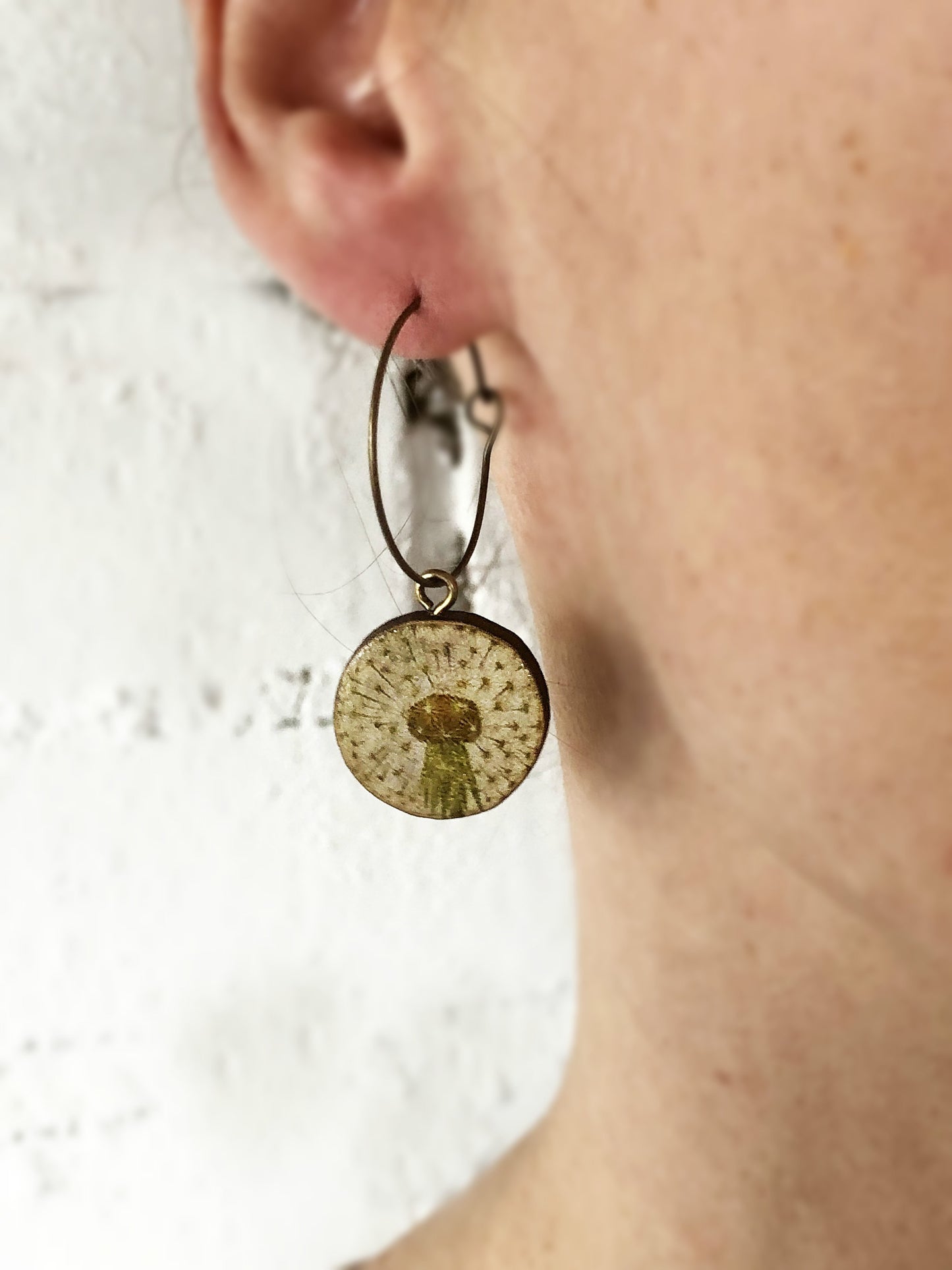 Dandelion earrings