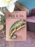Chameleon brooch