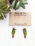 Woodpecker earrings