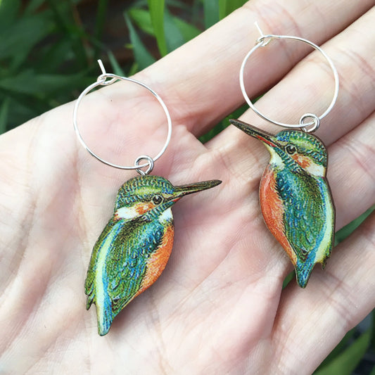 Kingfisher earrings