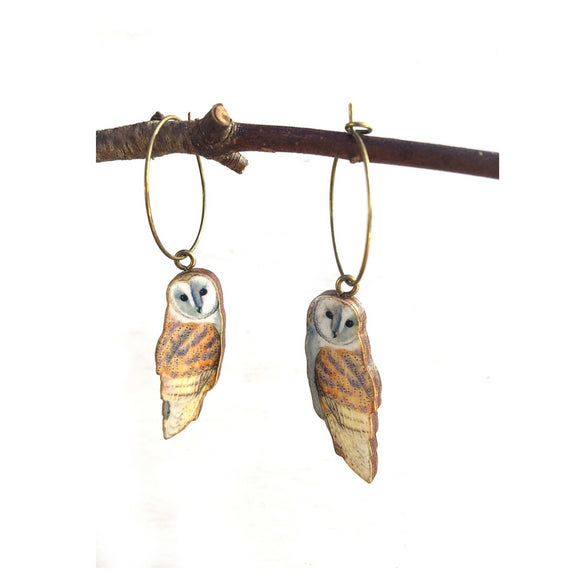 Barn Owl earrings