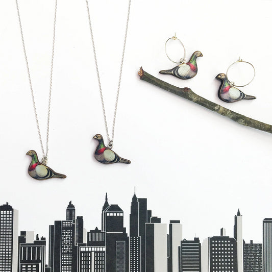 Pigeon necklace