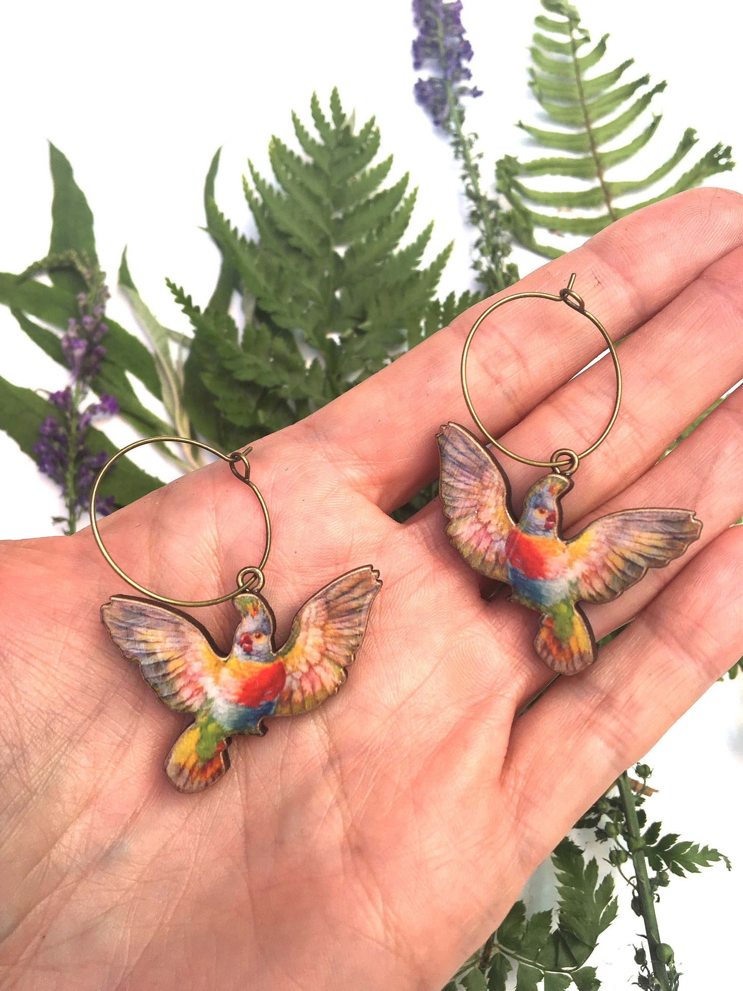 Pink Cockatoo earrings