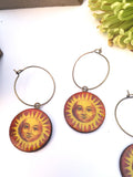 Big sun earrings